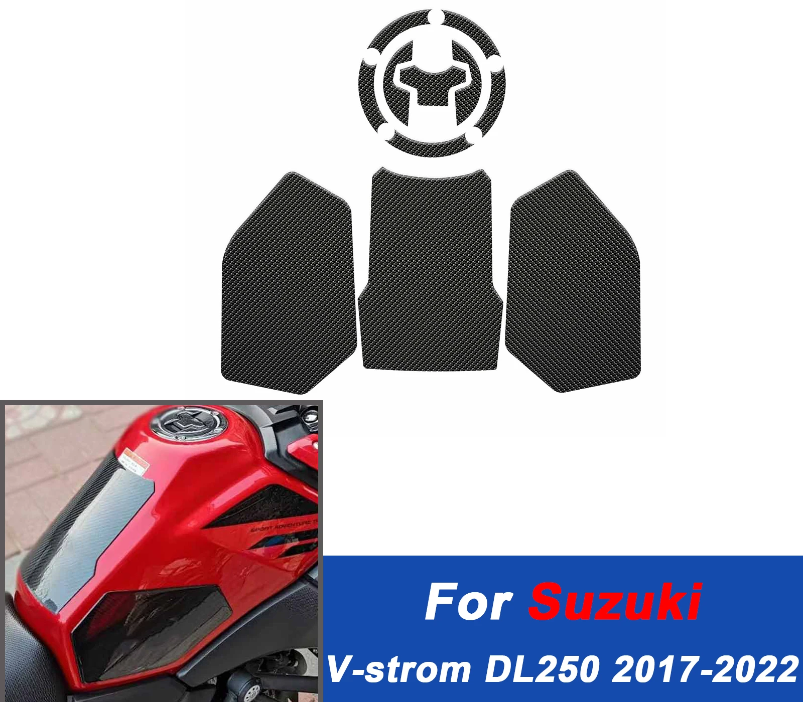 Противоскользящие наклейки на топливный бак для DL250, крышка бензобака, защитная накладка для масла для Suzuki V-strom V strom DL250 2017-2022, аксессуары для мотоциклов
Противоскользящие наклейки на топливный бак для DL250, крышка бензобака, защитная накладка для масла для Suzuki V-strom V strom DL250 2017-2022, аксессуары для мотоциклов