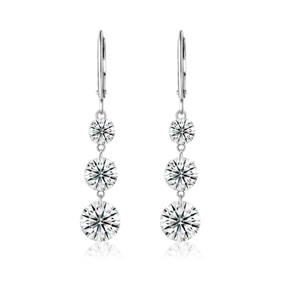 7-carat Gold-plated Moissanite Pendant Earrings for Women - S925 Silver, inlaid with three sparkling moissanites, featuring an e
7-carat Gold-plated Moissanite Pendant Earrings for Women - S925 Silver, inlaid with three sparkling moissanites, featuring an e
