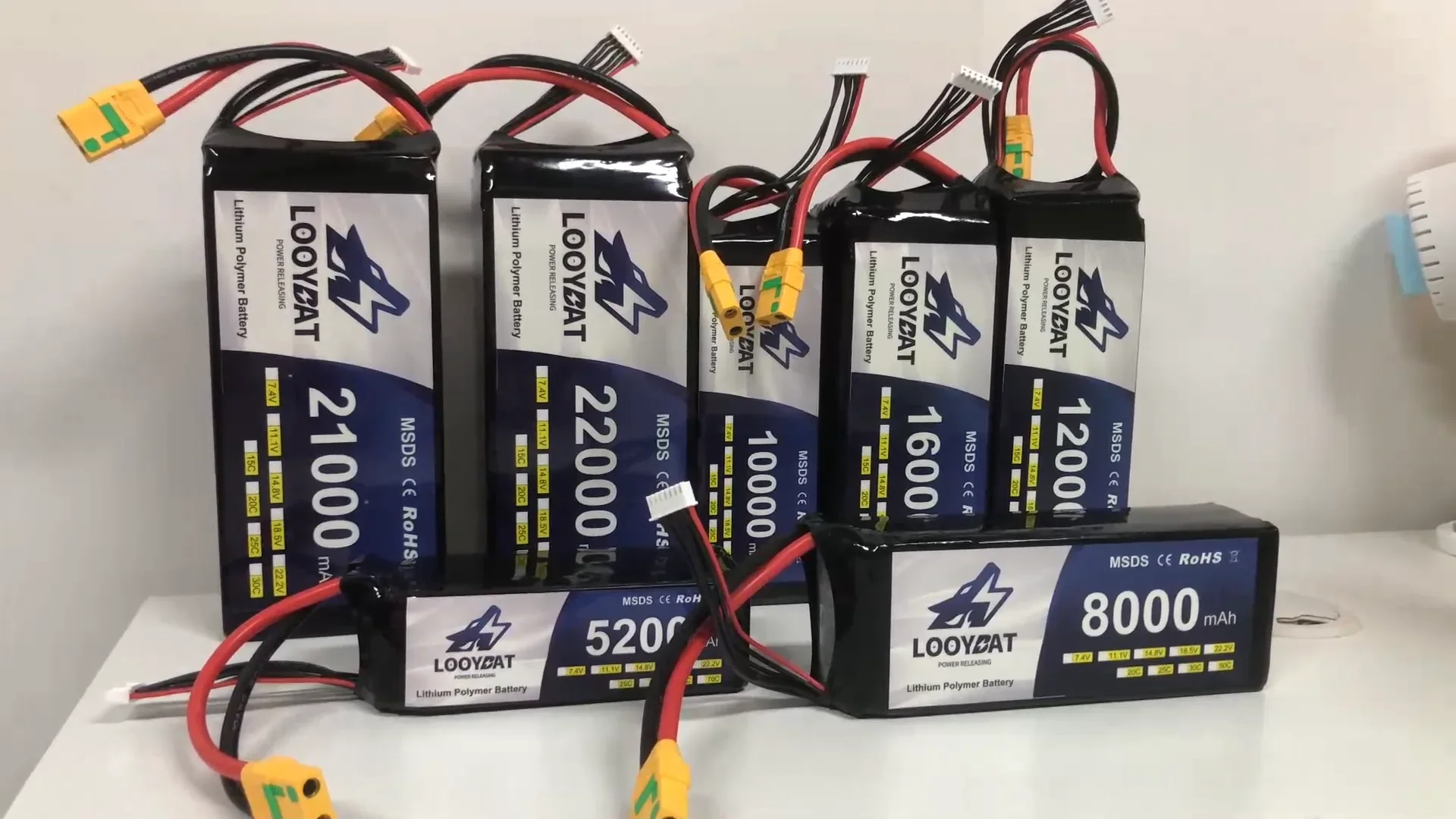 Shenzhen Manufacture 12Months Warranty Agricultural dro Lipo Battery 20000mAh 21000mAh 22000mAh With XT90 Connector
Shenzhen Manufacture 12Months Warranty Agricultural dro Lipo Battery 20000mAh 21000mAh 22000mAh With XT90 Connector