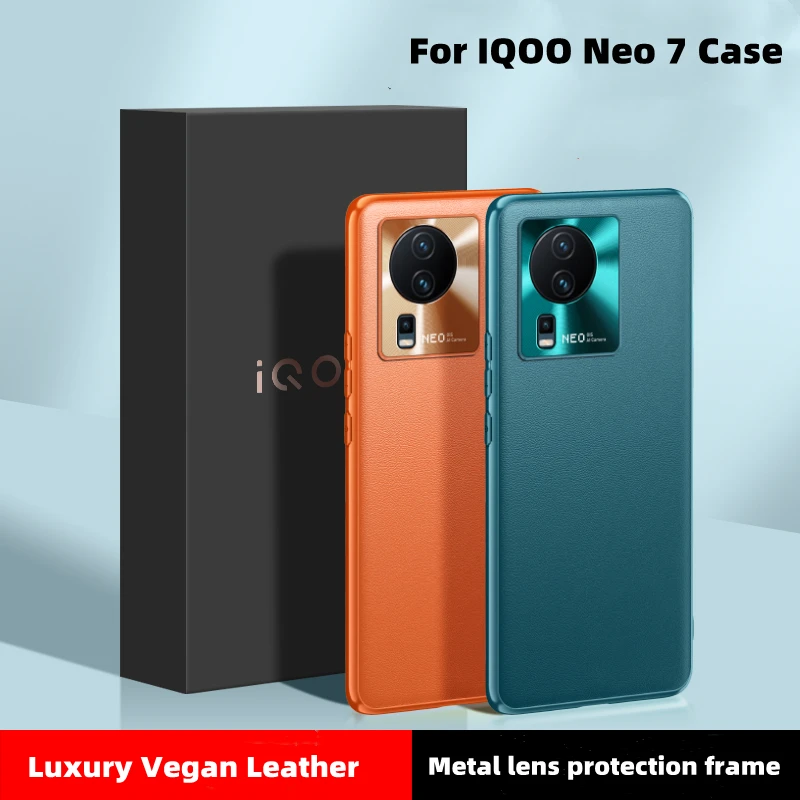 For VIVO IQOO Neo 7 SE 5G Case Luxury Leather Metal Lens Protector Phone Cover For IQOO Neo7 6 5 Fashion Shockproof Case Funda
For VIVO IQOO Neo 7 SE 5G Case Luxury Leather Metal Lens Protector Phone Cover For IQOO Neo7 6 5 Fashion Shockproof Case Funda