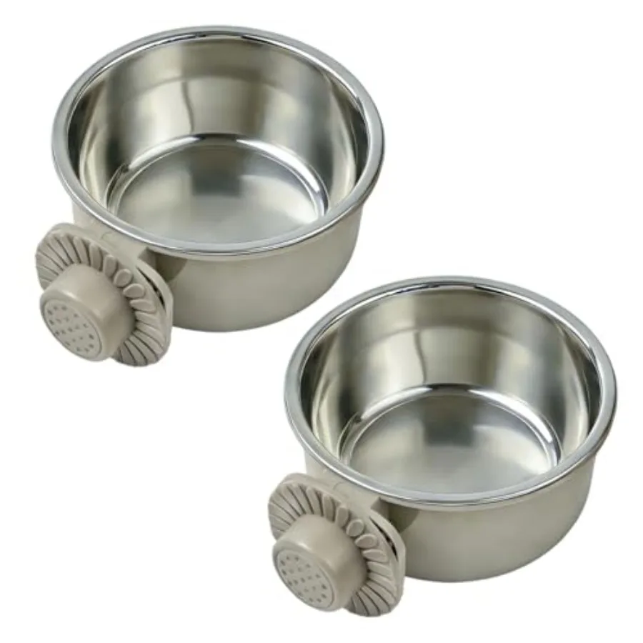 2Pcs Pets Lightweight Stainless Steel Bowl, Removable Stainless Steel Pet Hanging Food Water Feeder Bowl for Puppy Dog Cat Rabb
2Pcs Pets Lightweight Stainless Steel Bowl, Removable Stainless Steel Pet Hanging Food Water Feeder Bowl for Puppy Dog Cat Rabb