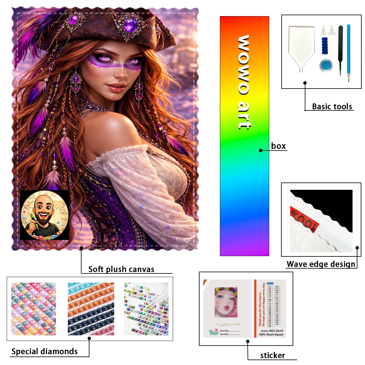 【Davicillo91 Diamond Art】The white and purple goddes Resin FD &AB &CR & MT are dazzlingly intertwined With flocking
【Davicillo91 Diamond Art】The white and purple goddes Resin FD &AB &CR & MT are dazzlingly intertwined With flocking