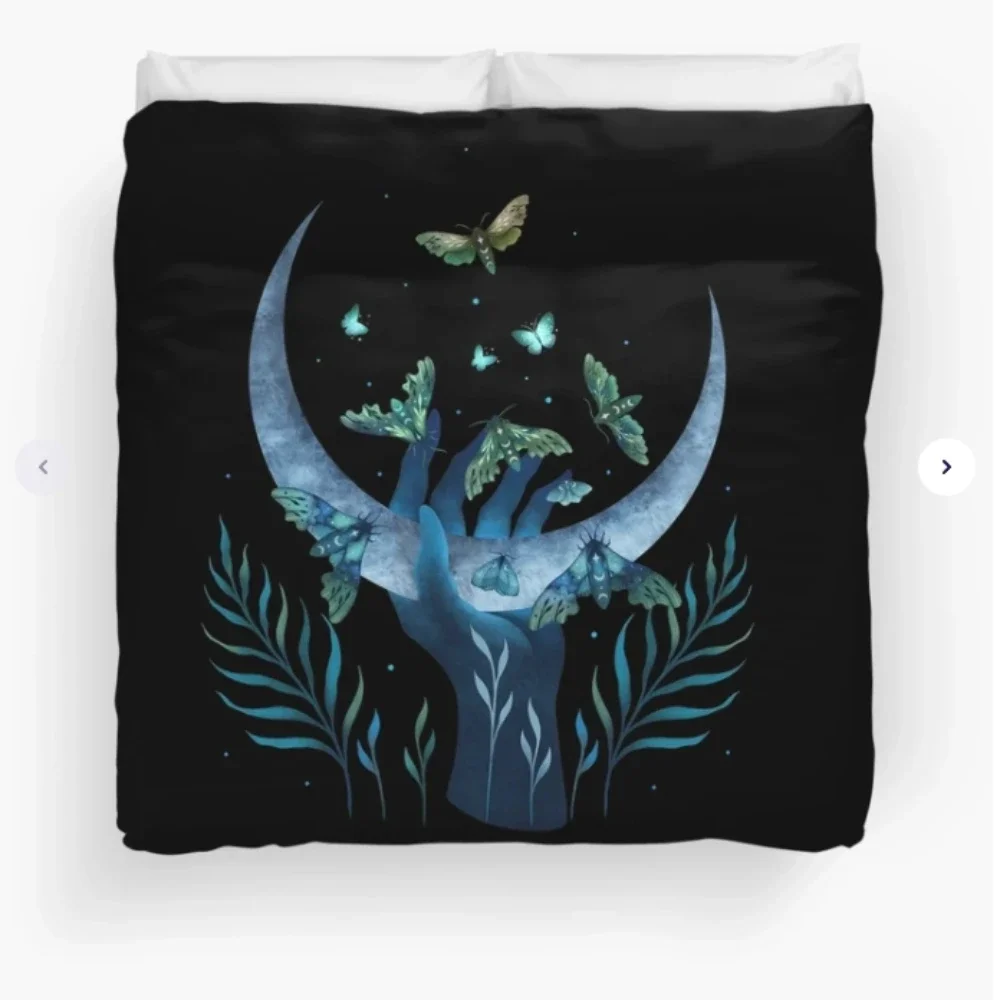 Creative Colorful Moth Picture Bedding Duvet Cover for Personality Bedroom Decor Comfortable and Soft Quilt Cover
Creative Colorful Moth Picture Bedding Duvet Cover for Personality Bedroom Decor Comfortable and Soft Quilt Cover