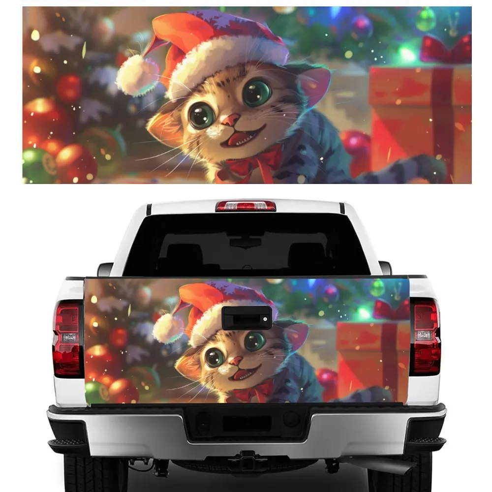 Cat Wearing Christmas Hat Print Car Tail Trunk Protect Vinly Decal Auto Accessories Hood Decoration Sticker for Off-road Pickup
Cat Wearing Christmas Hat Print Car Tail Trunk Protect Vinly Decal Auto Accessories Hood Decoration Sticker for Off-road Pickup