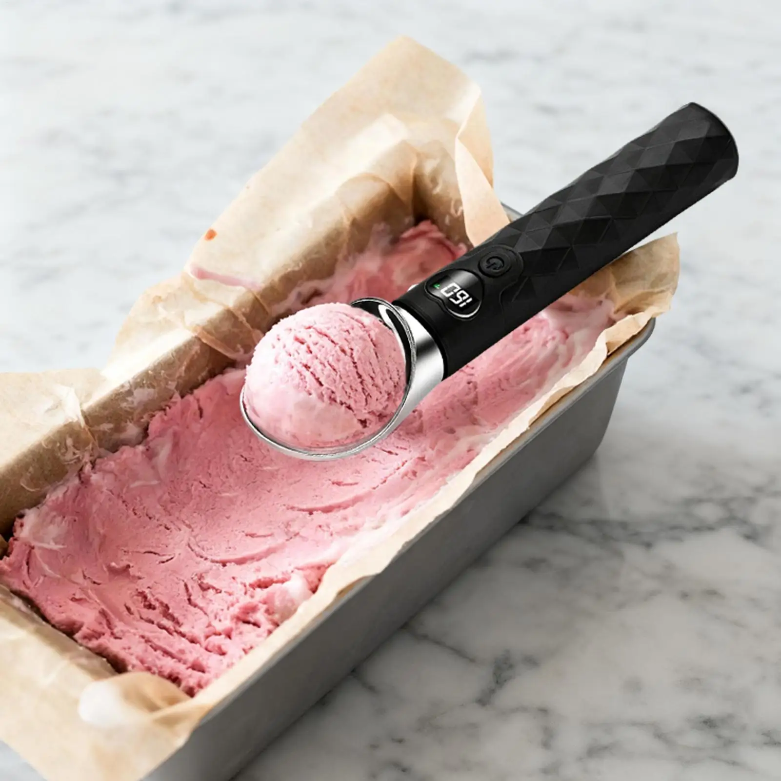 Ice Cream Scoop Waterproof LED Display Portable Ice Cream Spoons For Seniors Kids Cakes Fruit Balls Smoothies Jelly Yogurt Home
Ice Cream Scoop Waterproof LED Display Portable Ice Cream Spoons For Seniors Kids Cakes Fruit Balls Smoothies Jelly Yogurt Home