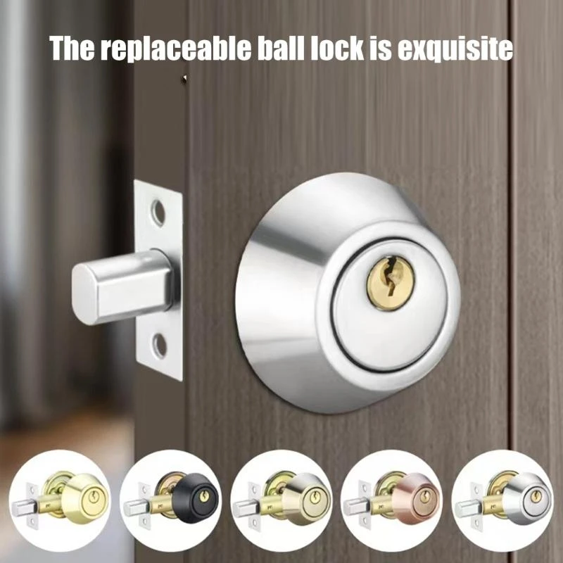 02DC Front Doorknob with Lock and Key Round Entry Door Handle Stainless Steel Modern Entrance Locksets for Bedroom Office
02DC Front Doorknob with Lock and Key Round Entry Door Handle Stainless Steel Modern Entrance Locksets for Bedroom Office
