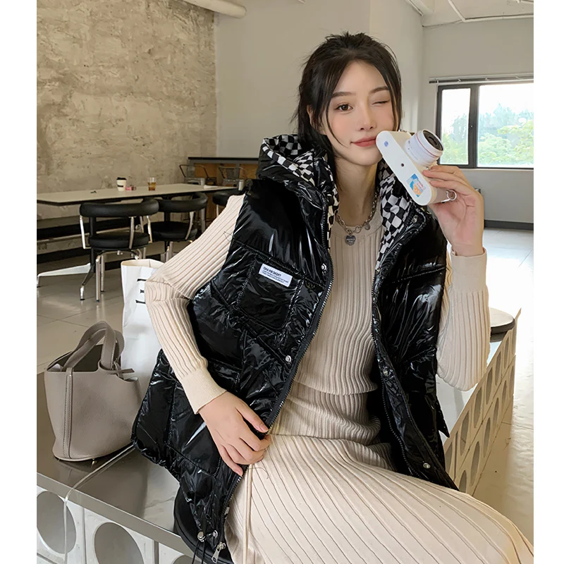 plus Size Hooded Casual Thiened Svel Women's Jaet Bla Cotton Vest Korean Sle Winter Outerwear for plus Size
plus Size Hooded Casual Thiened Svel Women's Jaet Bla Cotton Vest Korean Sle Winter Outerwear for plus Size