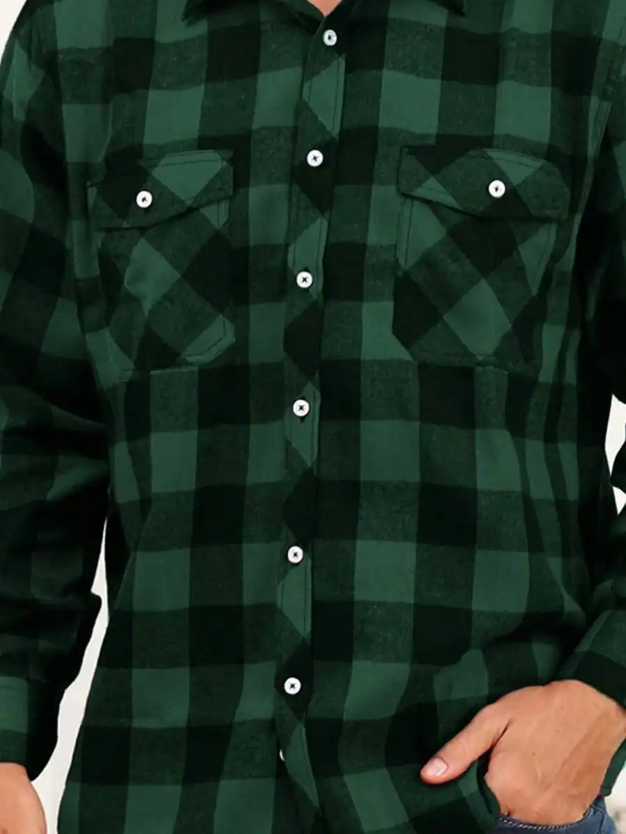 Mens Casual Plaid Print Long Sleeve Button Up Shirt
Mens Casual Plaid Print Long Sleeve Button Up Shirt