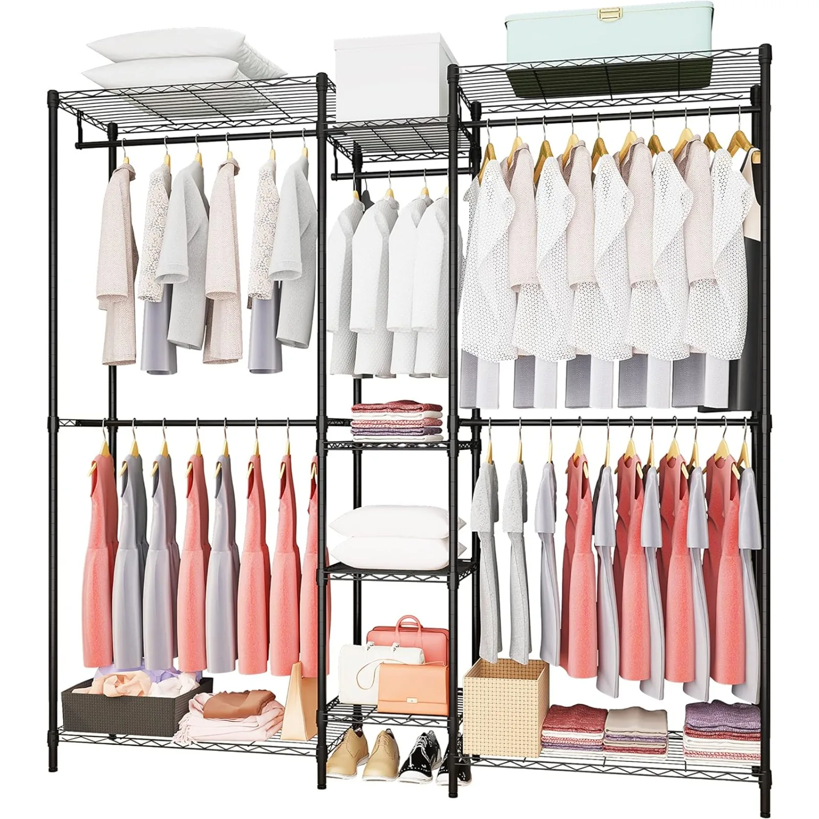US Heavy Duty Clothes Rack for Hanging Clothes, Metal Garment Rack, US, US
US Heavy Duty Clothes Rack for Hanging Clothes, Metal Garment Rack, US, US