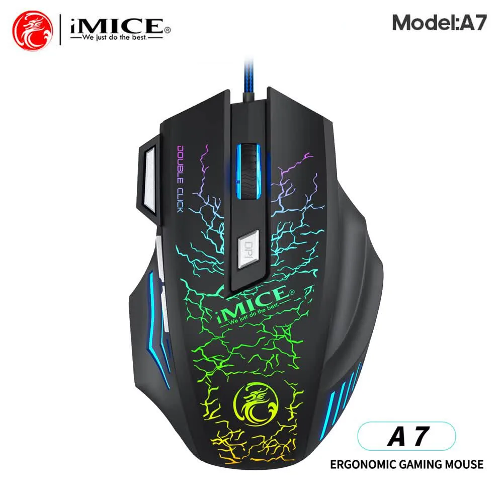 USB Wired Gaming Mouse Backlit Ergonomic Mice 3200 DPI Backlight Adjustable Optical Mice for Laptop PC Computer Gamer Mouse
USB Wired Gaming Mouse Backlit Ergonomic Mice 3200 DPI Backlight Adjustable Optical Mice for Laptop PC Computer Gamer Mouse