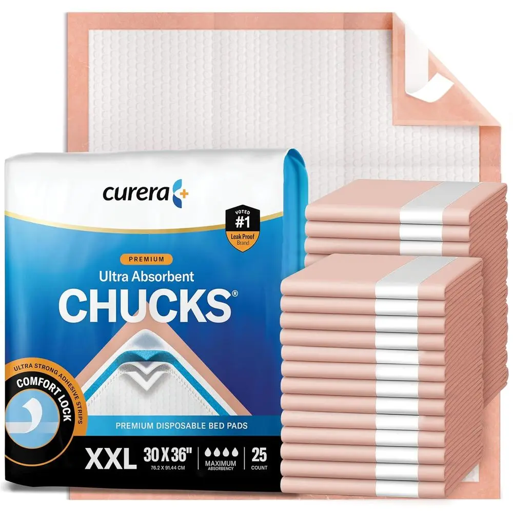 Disposable Underpads 30”x36” Ultra Thick Super Absorbent Incontinence Bed Pads Disposable Adult with Adhesive Tape, Extra Large
Disposable Underpads 30”x36” Ultra Thick Super Absorbent Incontinence Bed Pads Disposable Adult with Adhesive Tape, Extra Large
