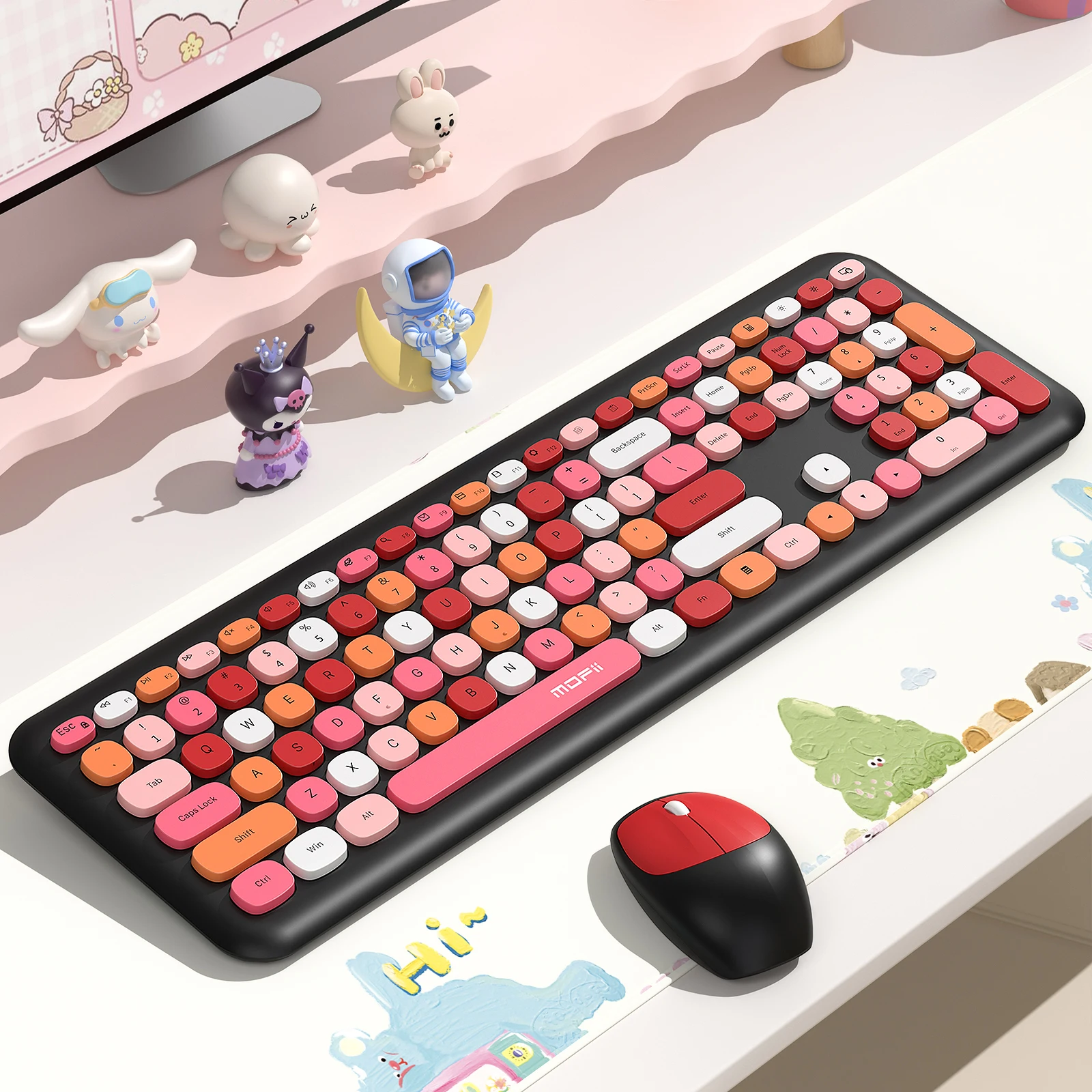 Computer Keyboard Mouse Wireless Set USb, Cute Wireless Noise Free Ultra Thin Type, PC Keyboard Wireless Laptop Tablet Hom
Computer Keyboard Mouse Wireless Set USb, Cute Wireless Noise Free Ultra Thin Type, PC Keyboard Wireless Laptop Tablet Hom