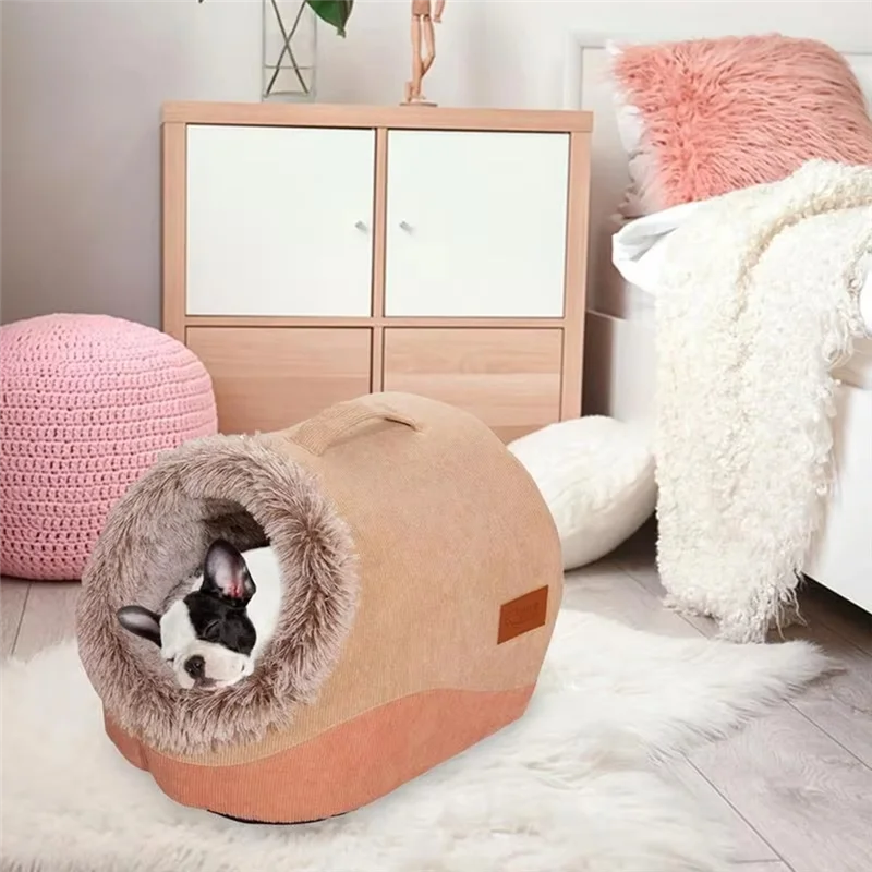 Cat Caves For Indoor Cats Plush Warm Kennel Cat Cave Semi-Enclosed Design Comfortable Cat Hideaway Dog House For Cozy-B51B
Cat Caves For Indoor Cats Plush Warm Kennel Cat Cave Semi-Enclosed Design Comfortable Cat Hideaway Dog House For Cozy-B51B