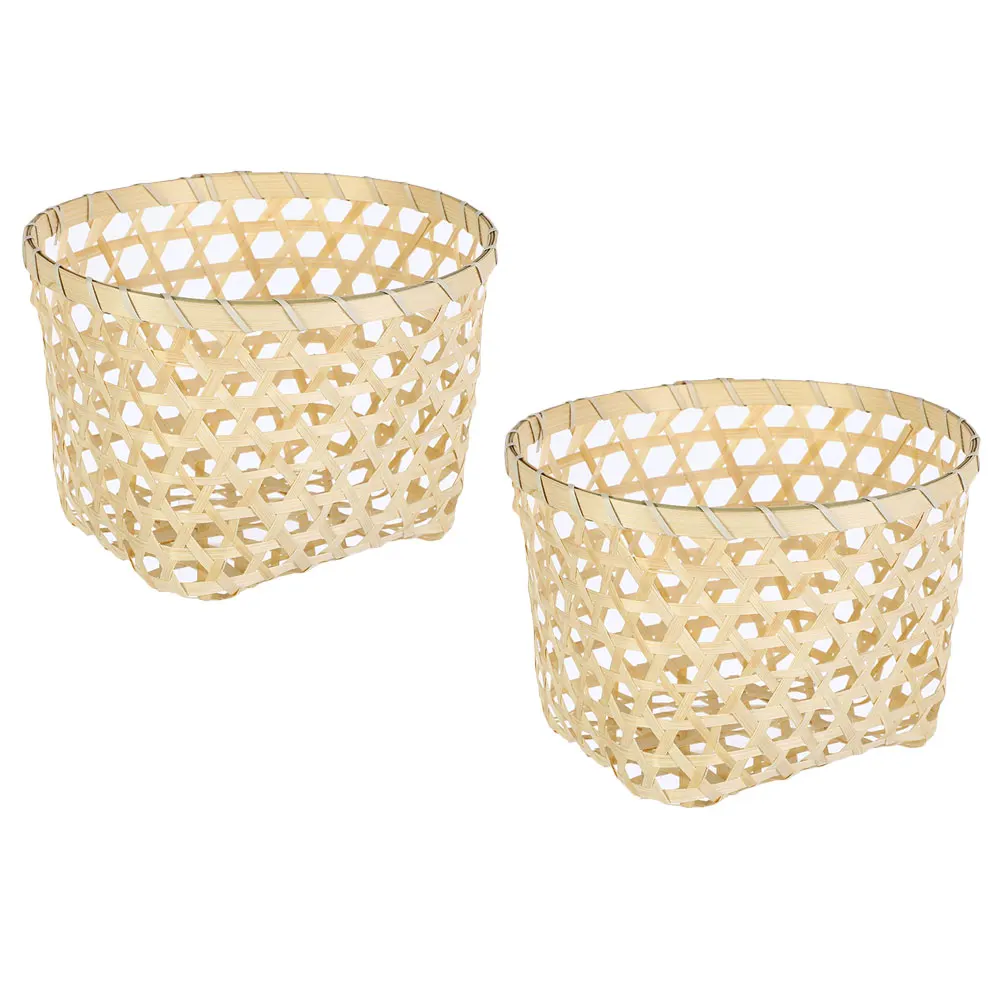 2Pcs Bamboo Storage Baskets H woven Fruit Snack Holders Small Woven Baskets Kitchen Desk Bread Home Decor Storage
2Pcs Bamboo Storage Baskets H woven Fruit Snack Holders Small Woven Baskets Kitchen Desk Bread Home Decor Storage