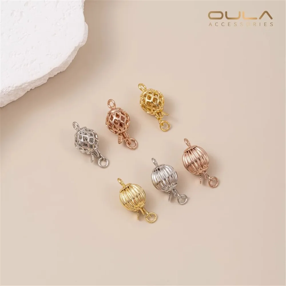 1pcs Electroplated 18K Real Gold White Gold Pearl Necklace, Lantern Buckle, Diy Sweater Chain Buckle Accessory
1pcs Electroplated 18K Real Gold White Gold Pearl Necklace, Lantern Buckle, Diy Sweater Chain Buckle Accessory