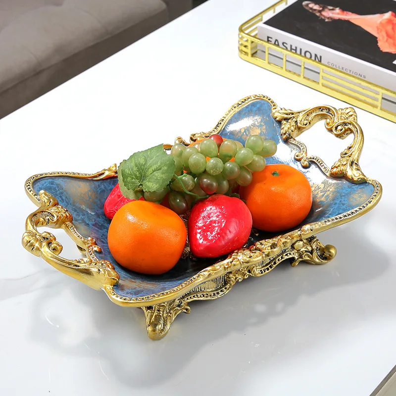 European-style high-end fruit plate three-piece set, household tissue box, living room light luxury coffee table ornament
European-style high-end fruit plate three-piece set, household tissue box, living room light luxury coffee table ornament