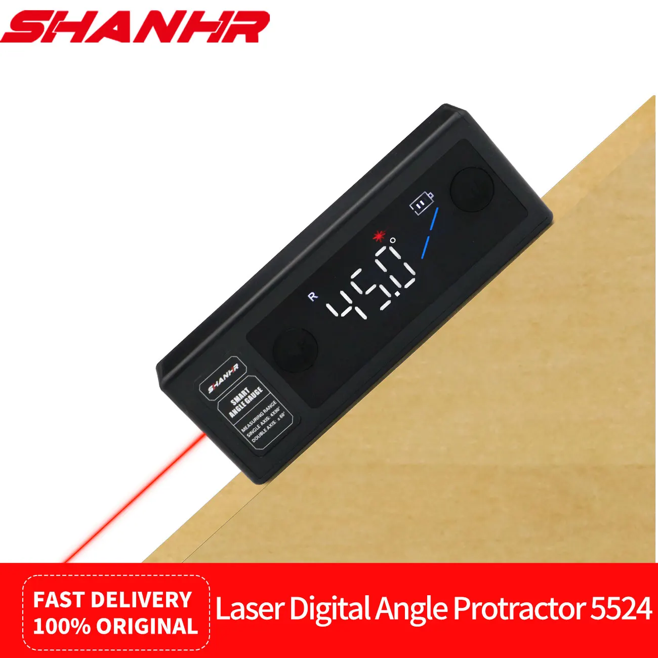 Лазерный угломер-инклинометр SHANHR с двумя экранами для измерения углов, лазерный уровень, инструменты для деревообработки
Лазерный угломер-инклинометр SHANHR с двумя экранами для измерения углов, лазерный уровень, инструменты для деревообработки