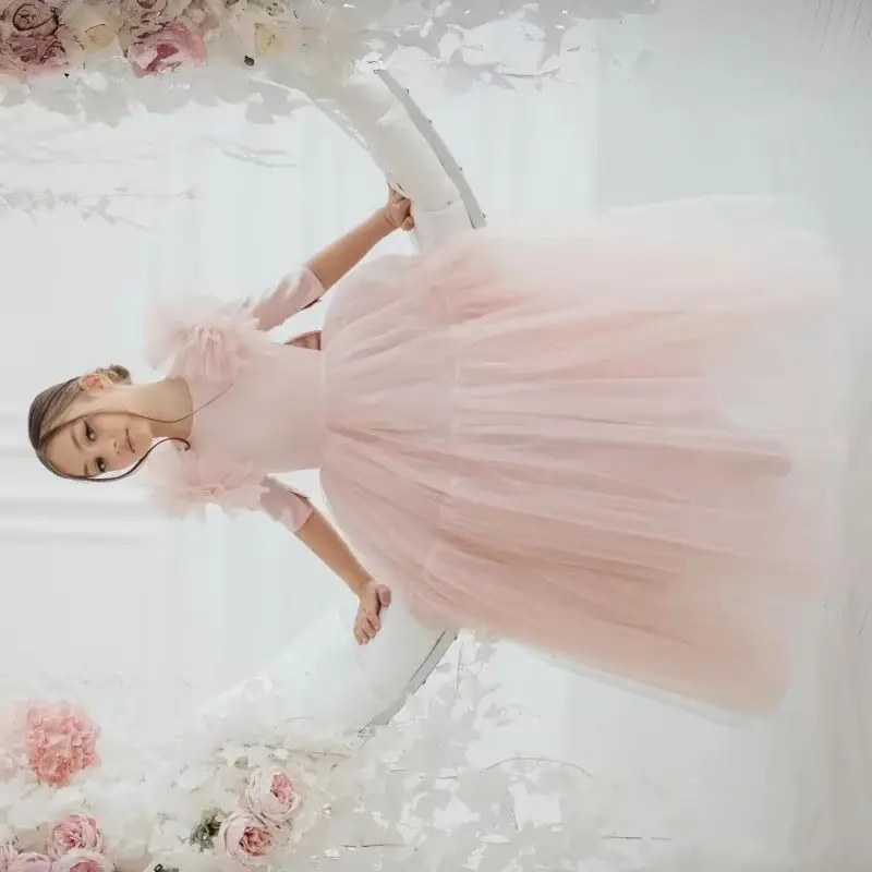 Light Pink Flower Girl Dresses Tulle With Bow Half Sleeve For Wedding Birthday Party Banquet Princess Gowns
Light Pink Flower Girl Dresses Tulle With Bow Half Sleeve For Wedding Birthday Party Banquet Princess Gowns