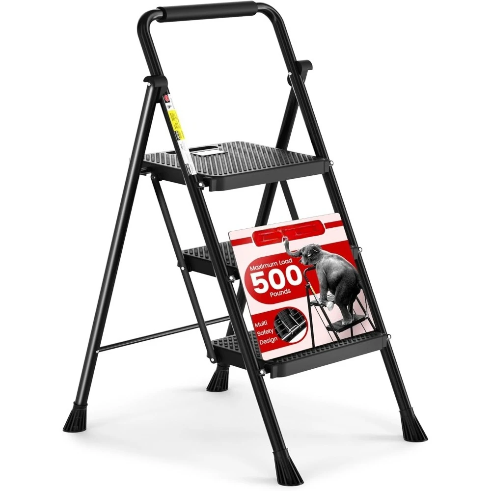 Step Ladder, Folding Step Stool with Wide Anti-Slip Pedal, Sturdy Steel Ladder,Handrail, Lightweight, Portable Steel Step Stool
Step Ladder, Folding Step Stool with Wide Anti-Slip Pedal, Sturdy Steel Ladder,Handrail, Lightweight, Portable Steel Step Stool