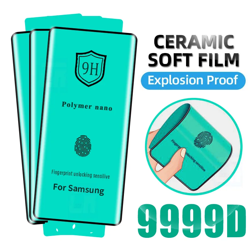 Explosion-proof Ceramic Soft Film For Samsung Galaxy S23 S22 Ultra Full Curved Screen Protector For Samsung S24 Ultra Not Glass
Explosion-proof Ceramic Soft Film For Samsung Galaxy S23 S22 Ultra Full Curved Screen Protector For Samsung S24 Ultra Not Glass