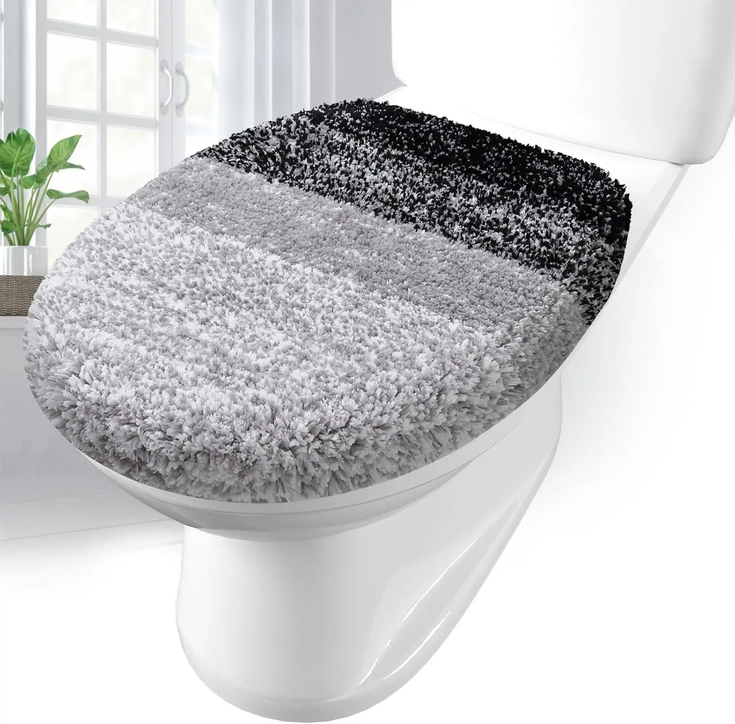Soft Microfiber Toilet Lid Cover, Machine Washable Seat Covers 17.5x15 Inches, Stays in Place Rubber Backing for Most Round
Soft Microfiber Toilet Lid Cover, Machine Washable Seat Covers 17.5x15 Inches, Stays in Place Rubber Backing for Most Round