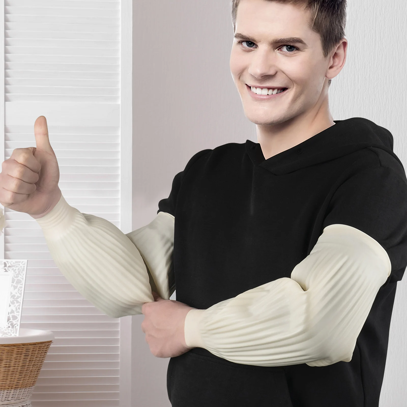 Waterproof Sleeve Oilproof Oversleeve Women Arm Protector Kitchen Cleaning Emulsion
Waterproof Sleeve Oilproof Oversleeve Women Arm Protector Kitchen Cleaning Emulsion