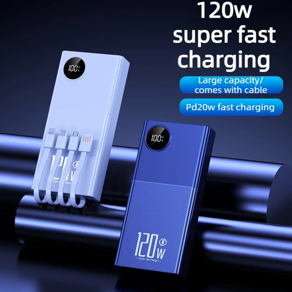 Factory Wholesale 3C Certified 50000mAh High Capacity Power Bank 120W Super Fast Charging Universal Mobile Battery
Factory Wholesale 3C Certified 50000mAh High Capacity Power Bank 120W Super Fast Charging Universal Mobile Battery