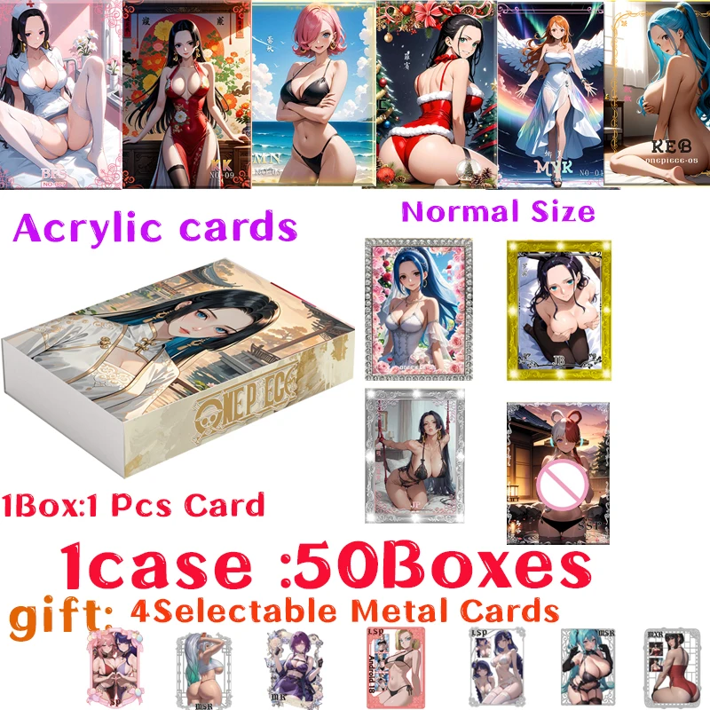 New Yanka One Piece Collection Card Hobby Wedding Game Acrylic Card Boa Nami Doujin Booster Box Lsp SSR Rare Card Toy Gifts
New Yanka One Piece Collection Card Hobby Wedding Game Acrylic Card Boa Nami Doujin Booster Box Lsp SSR Rare Card Toy Gifts
