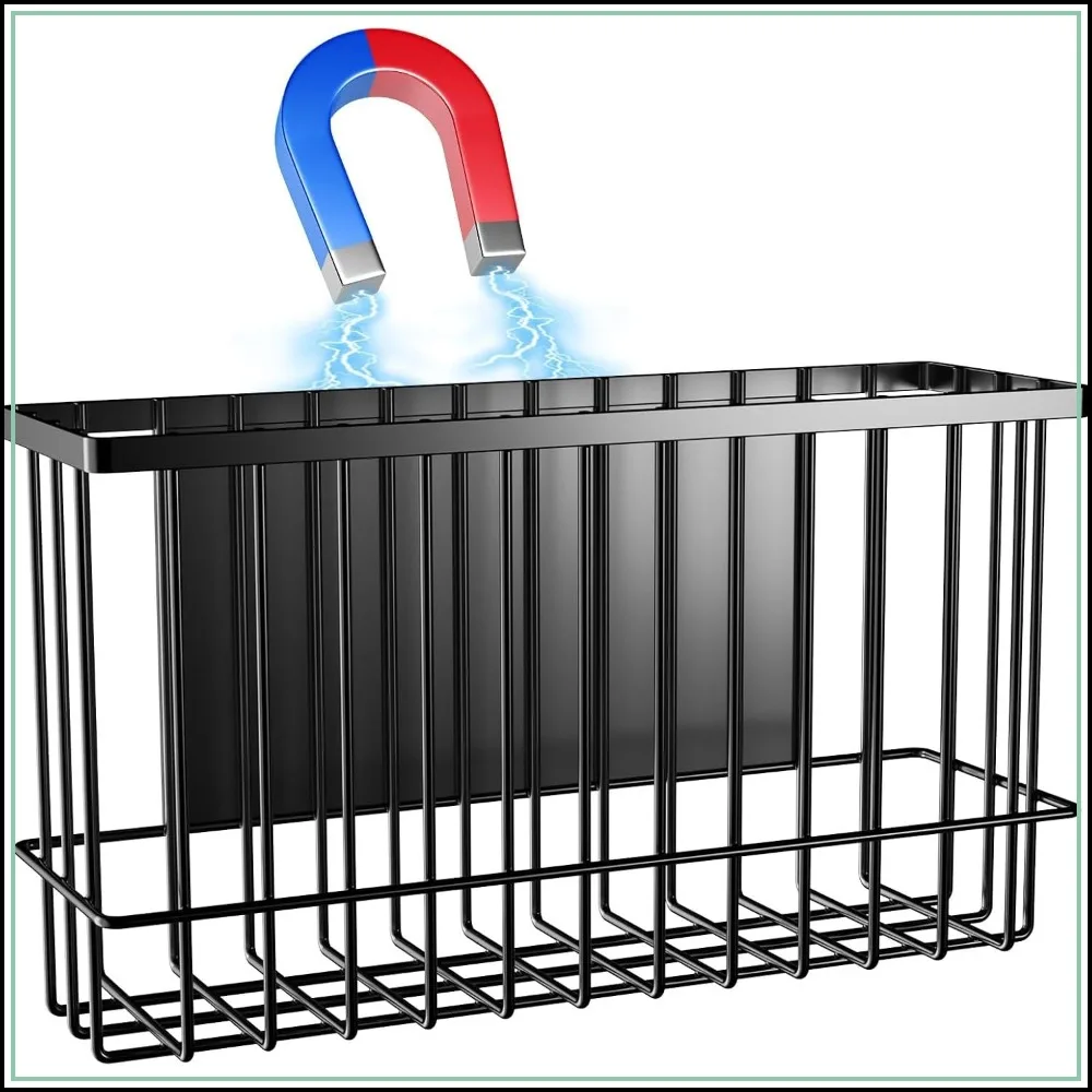 Magnetic Metal Basket Organizers, 2PCS Medium & Small, Versatile Storage for Kitchen & Office, Holds Up to 14 lbs, Easy Attach to Refrigerator or Any Magnetic Surface
Magnetic Metal Basket Organizers, 2PCS Medium & Small, Versatile Storage for Kitchen & Office, Holds Up to 14 lbs, Easy Attach to Refrigerator or Any Magnetic Surface