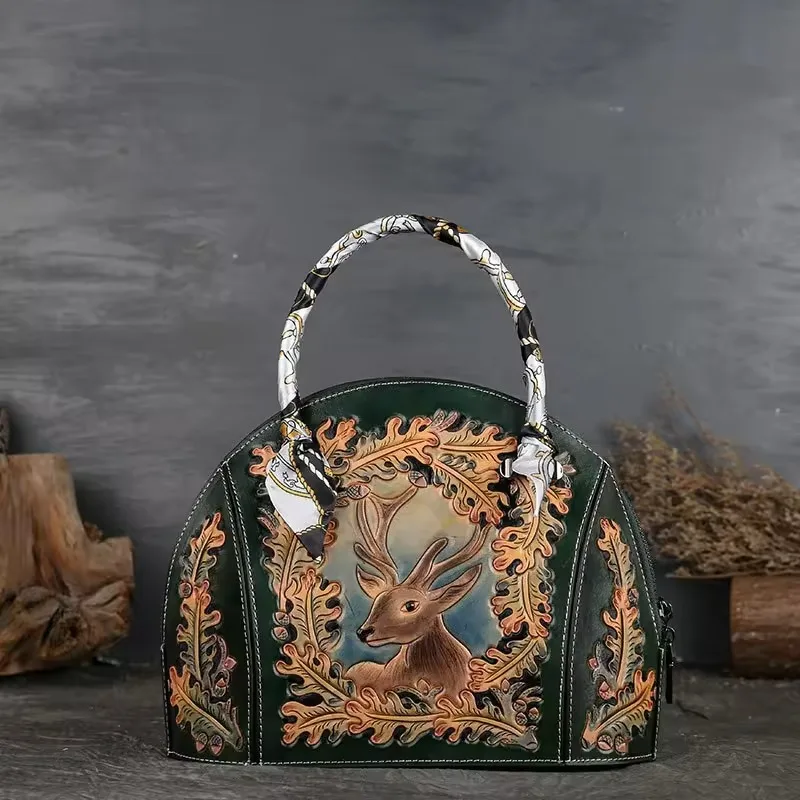 Retro Embossed Elk Animal Ladies Purse Leather Designer Luxury High Quality Leather Women Handbag Portable
Retro Embossed Elk Animal Ladies Purse Leather Designer Luxury High Quality Leather Women Handbag Portable