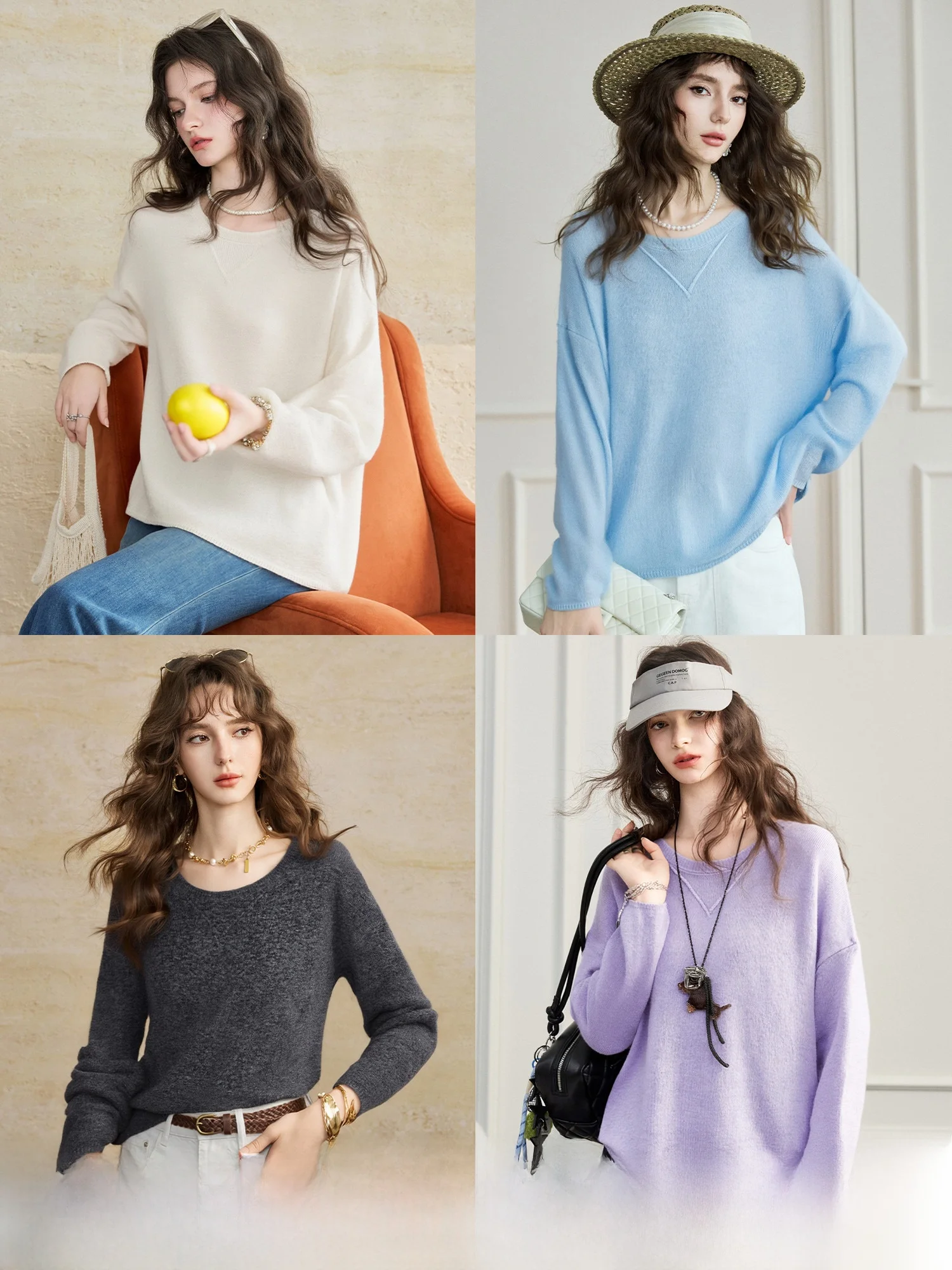 Soft Warm Wool Lyocell Basic Style Women's Knitted Sweater Spring Casual Comfortable Fit round Neck Long Sleeve Crew Neck
Soft Warm Wool Lyocell Basic Style Women's Knitted Sweater Spring Casual Comfortable Fit round Neck Long Sleeve Crew Neck