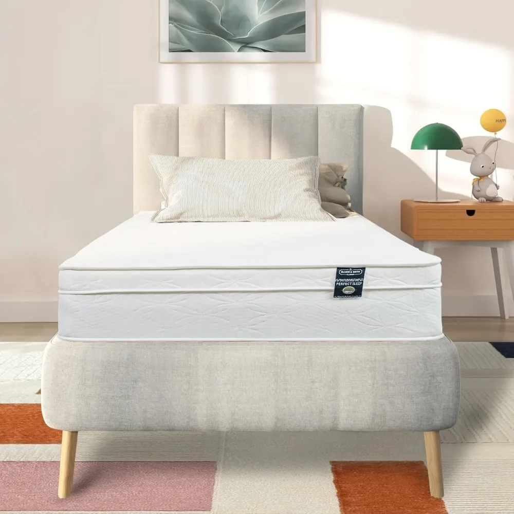 Twin Size Mattress - 8 Inch Cool Comfort Foam & Spring Hybrid Mattress with Breathable Organic Cotton Cover - Quilted Soft Tight
Twin Size Mattress - 8 Inch Cool Comfort Foam & Spring Hybrid Mattress with Breathable Organic Cotton Cover - Quilted Soft Tight