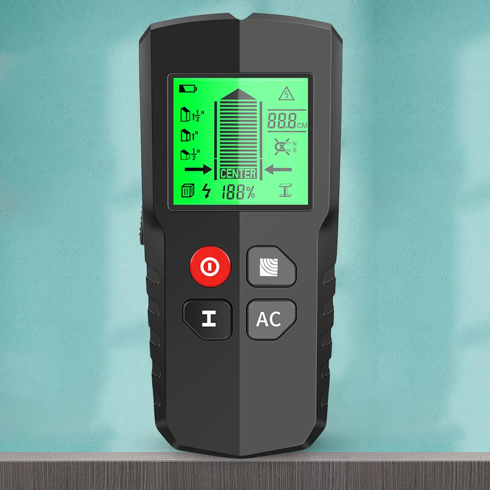 5 in 1 Stud Finder Wall Detector AC Cable Wires Depth Tracker Digital Electronic Stud Sensor Wall Detector Backlit LCD Display
5 in 1 Stud Finder Wall Detector AC Cable Wires Depth Tracker Digital Electronic Stud Sensor Wall Detector Backlit LCD Display