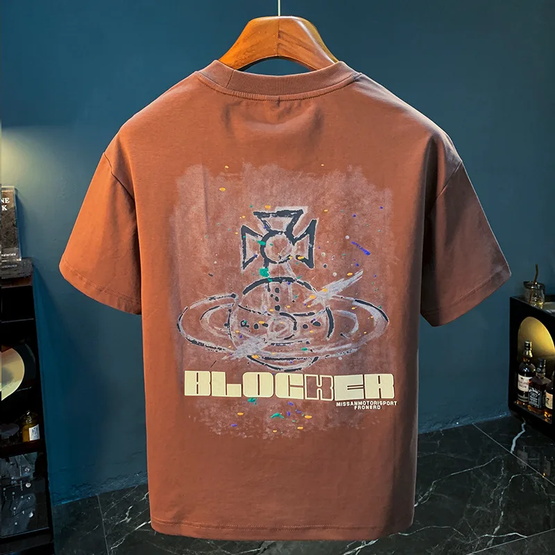 2025 High end Men's Short sleeved T-shirt Fashion Printed Round Neck Elastic Leisure Breathable Summer Clothing
2025 High end Men's Short sleeved T-shirt Fashion Printed Round Neck Elastic Leisure Breathable Summer Clothing