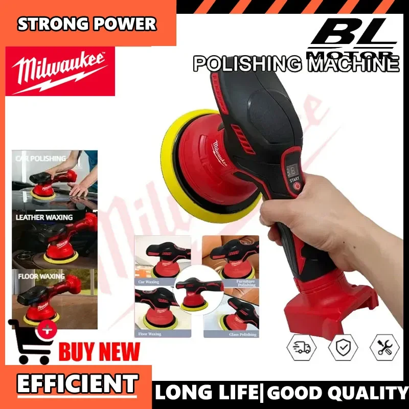 Milwaukee Cordless Polisher 8 Gears Digital Display Electric Polisher Auto Car Waxing Polishing For Lithium Battery Machine Tool
Milwaukee Cordless Polisher 8 Gears Digital Display Electric Polisher Auto Car Waxing Polishing For Lithium Battery Machine Tool