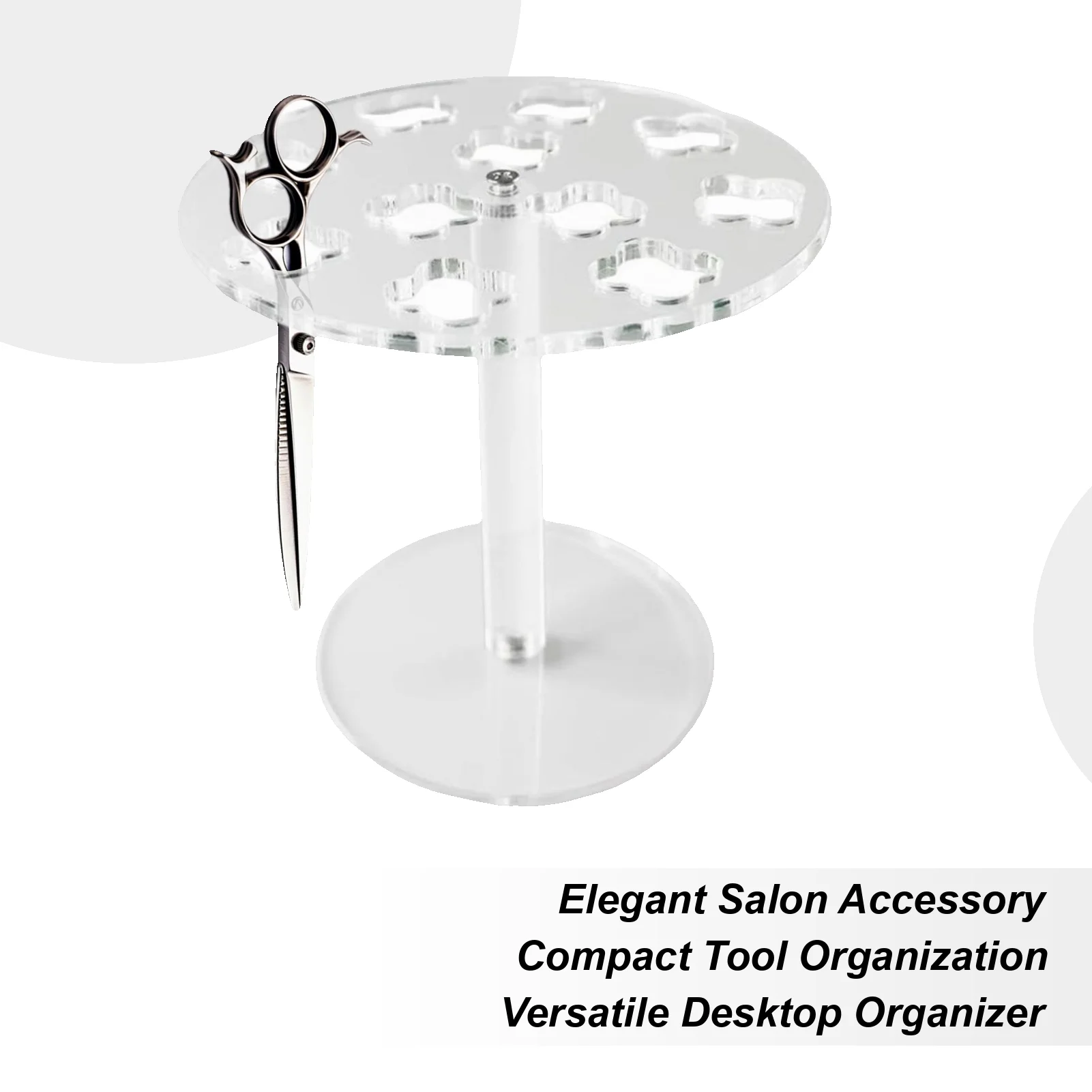 11-Hole Scissor Holder Shear Holder Barber Organizer Acrylic Stand Storage Organizer Desk Accessories for Makeup Brush Combs
11-Hole Scissor Holder Shear Holder Barber Organizer Acrylic Stand Storage Organizer Desk Accessories for Makeup Brush Combs