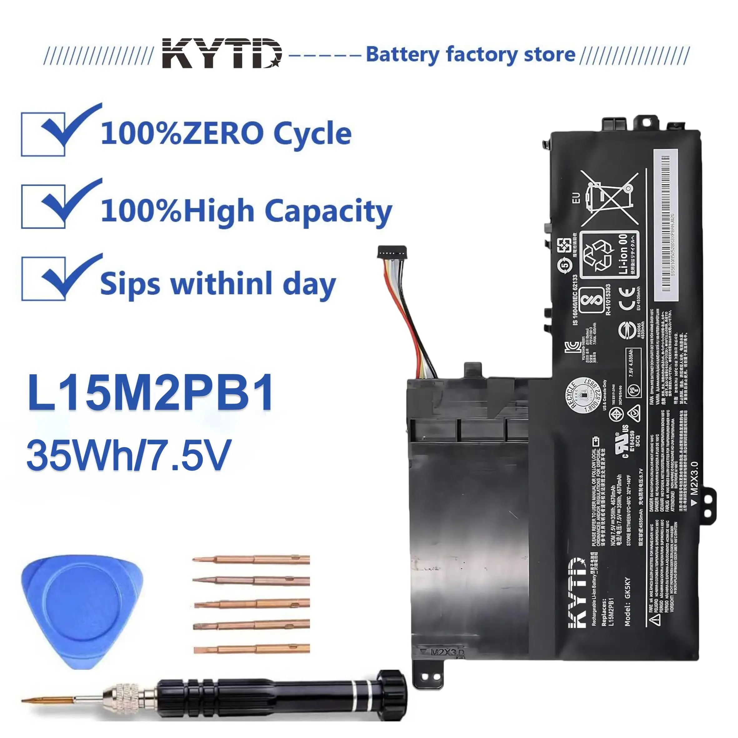 KYTD L15M2PB1 L15L2PB1 L15C2PB1 L15M3PB0 L15L3PB0 L15C3PB1 battery for For Lenovo Flex 5 1470 1570 Series IdeaPad 320S-14IKB
KYTD L15M2PB1 L15L2PB1 L15C2PB1 L15M3PB0 L15L3PB0 L15C3PB1 battery for For Lenovo Flex 5 1470 1570 Series IdeaPad 320S-14IKB