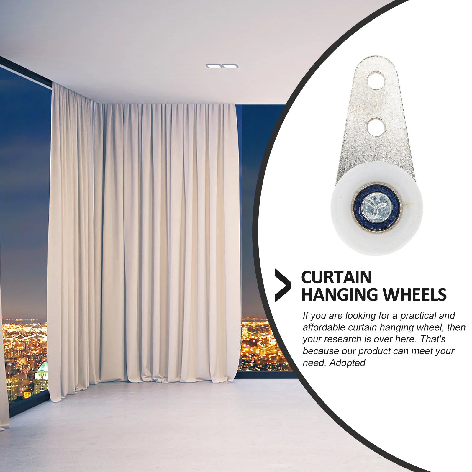 4Pcs Cabinet Door Curtain Hanging Wheels Nylon Rollers Smooth Silent Sliding Durable Pulley for Window Curtains Sliding Door
4Pcs Cabinet Door Curtain Hanging Wheels Nylon Rollers Smooth Silent Sliding Durable Pulley for Window Curtains Sliding Door