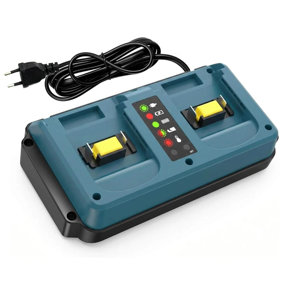 Dual Ports Charger Replacement for Makita 18V Li-ion Battery, Charger Station for Battery BL1815 BL1820 BL1830 BL1850 BL1415
Dual Ports Charger Replacement for Makita 18V Li-ion Battery, Charger Station for Battery BL1815 BL1820 BL1830 BL1850 BL1415