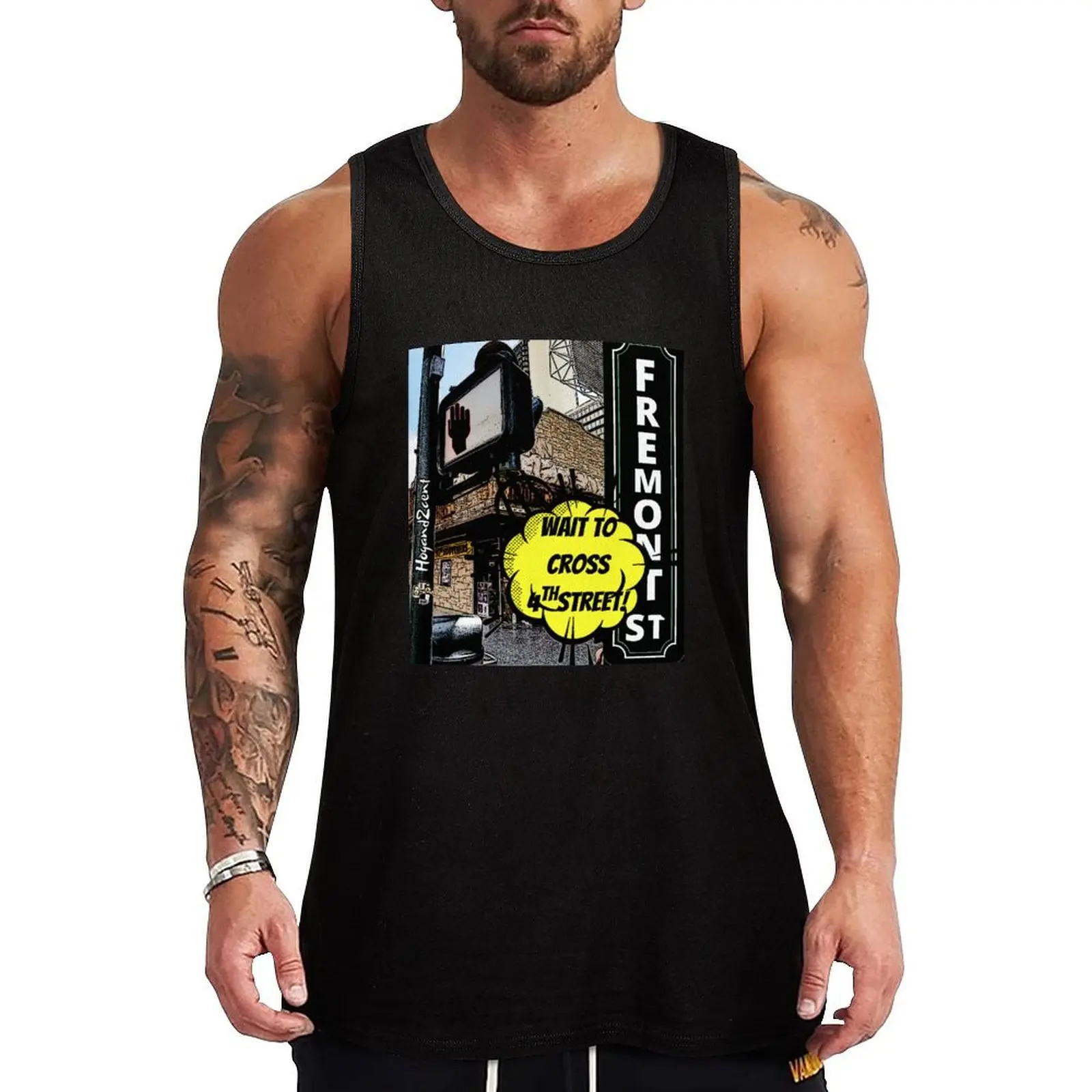 Wait to cross 4th street! Tank Top gym clothes man gym for men Men's gym T-shirt male
Wait to cross 4th street! Tank Top gym clothes man gym for men Men's gym T-shirt male