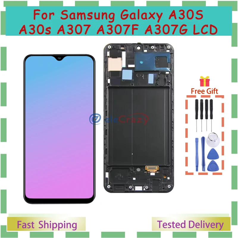 OLED for Samsung Galaxy A30s LCD Display Touch Screen Digitizer Assembly Replacement for Samsung A30s A307 A307F A307G
OLED for Samsung Galaxy A30s LCD Display Touch Screen Digitizer Assembly Replacement for Samsung A30s A307 A307F A307G
