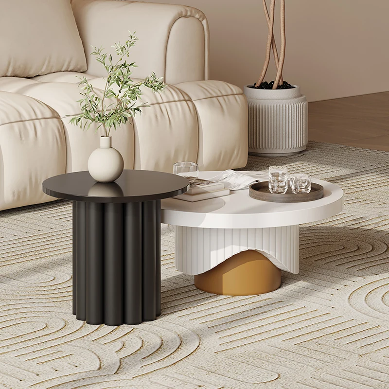 New cream style coffee table small apartment living room household round combination Internet celebrity light luxury special-sha
New cream style coffee table small apartment living room household round combination Internet celebrity light luxury special-sha