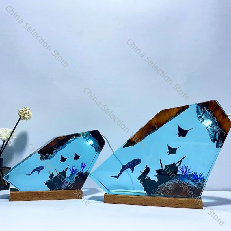 Whale Shark and Manta Ray Epoxy Wood Home Decor Unique Gift Ornament
Whale Shark and Manta Ray Epoxy Wood Home Decor Unique Gift Ornament