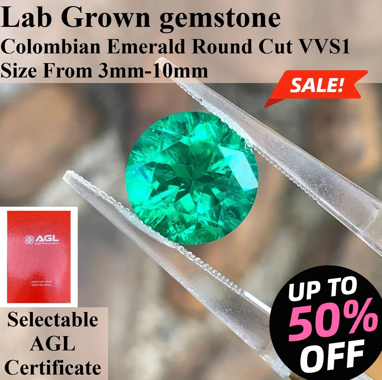 Colombian Emerald Round Cut Lab Grown gemstone Available Hydrothermal Hand-cutting With Certificate For Jewelry Diy Making
Colombian Emerald Round Cut Lab Grown gemstone Available Hydrothermal Hand-cutting With Certificate For Jewelry Diy Making