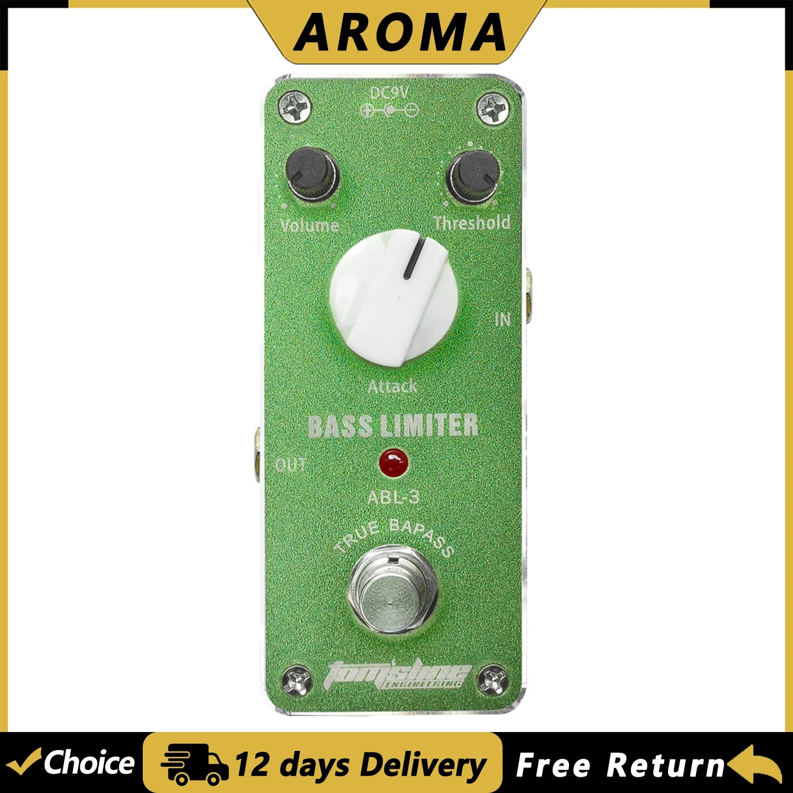 Aroma ABL-3 Bass Limiter Педаль эффектов для гитары Корпус из алюминиевого сплава True Bypass Мини-электрогитара Бас-аксессуары Изысканные
Aroma ABL-3 Bass Limiter Педаль эффектов для гитары Корпус из алюминиевого сплава True Bypass Мини-электрогитара Бас-аксессуары Изысканные