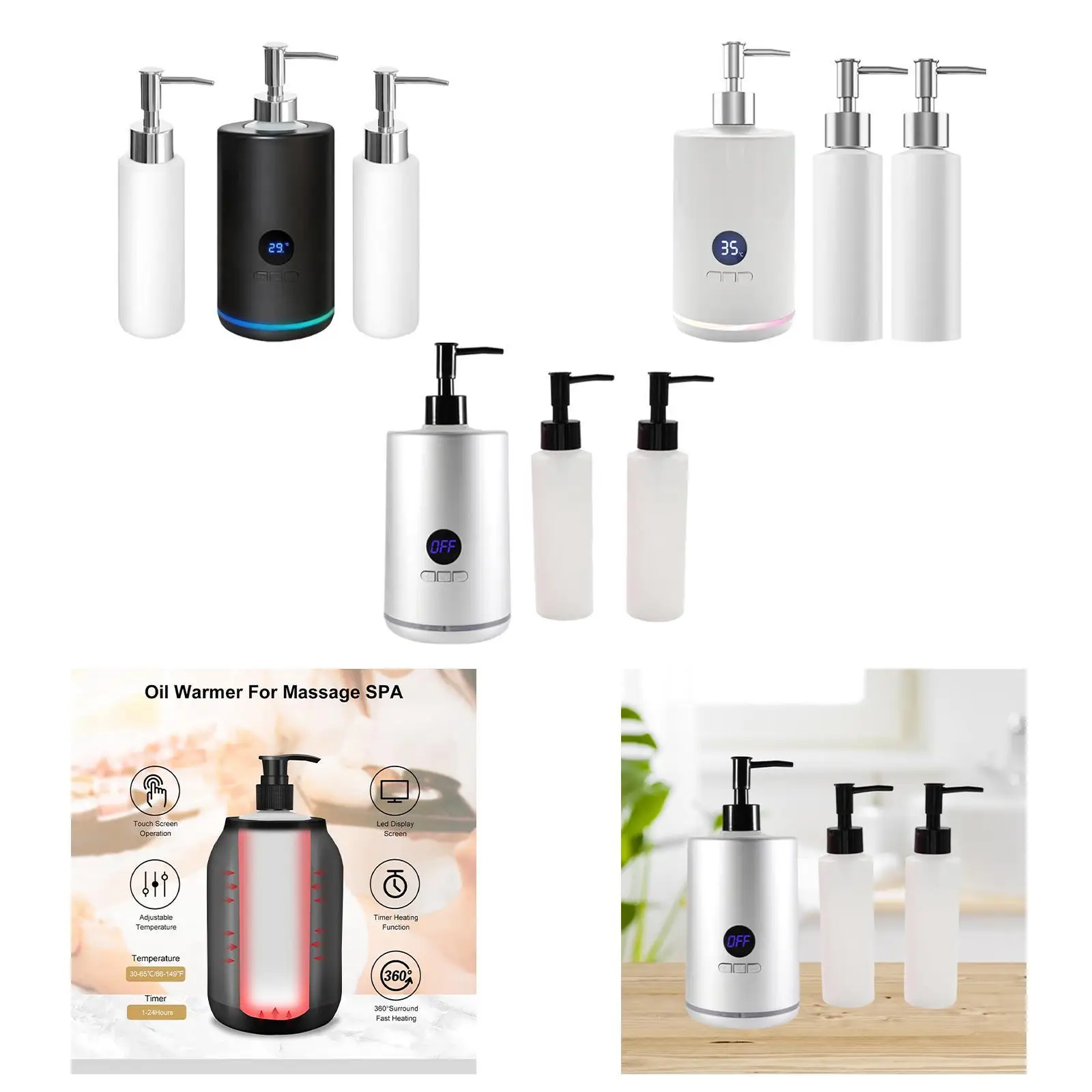 Профессиональный многофункциональный нагреватель для массажного масла на одну бутылку с регулировкой температуры, аксессуар для косметических процедур
Профессиональный многофункциональный нагреватель для массажного масла на одну бутылку с регулировкой температуры, аксессуар для косметических процедур
