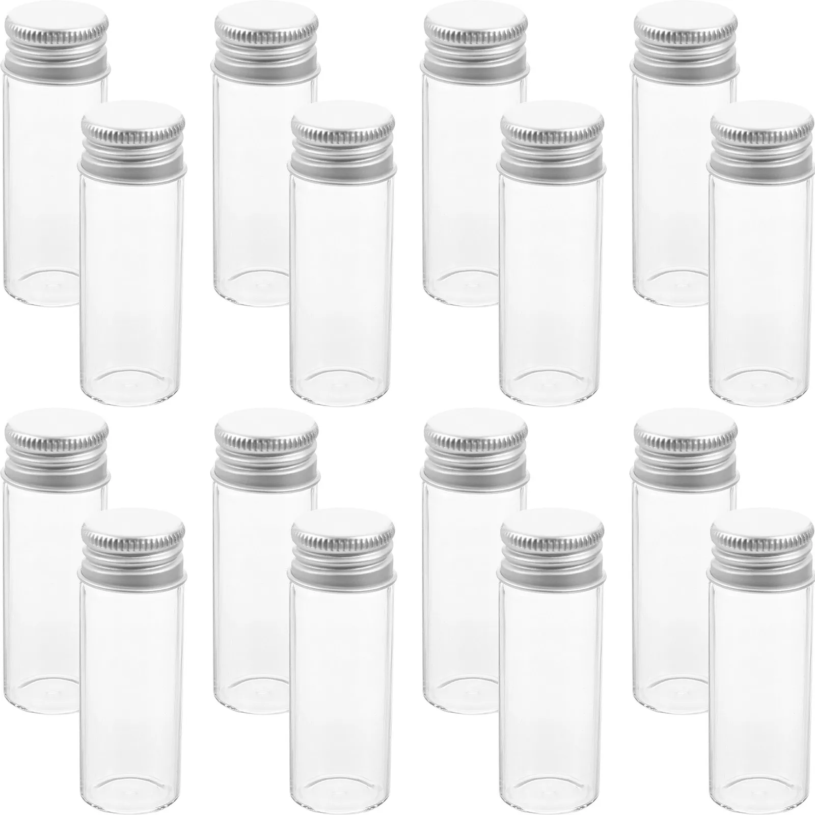 20Pcs Clear Glass Bottles Transparent Reusable Storage Jars for Tea Candy Organization Simple Design with Lids Compact Light
20Pcs Clear Glass Bottles Transparent Reusable Storage Jars for Tea Candy Organization Simple Design with Lids Compact Light