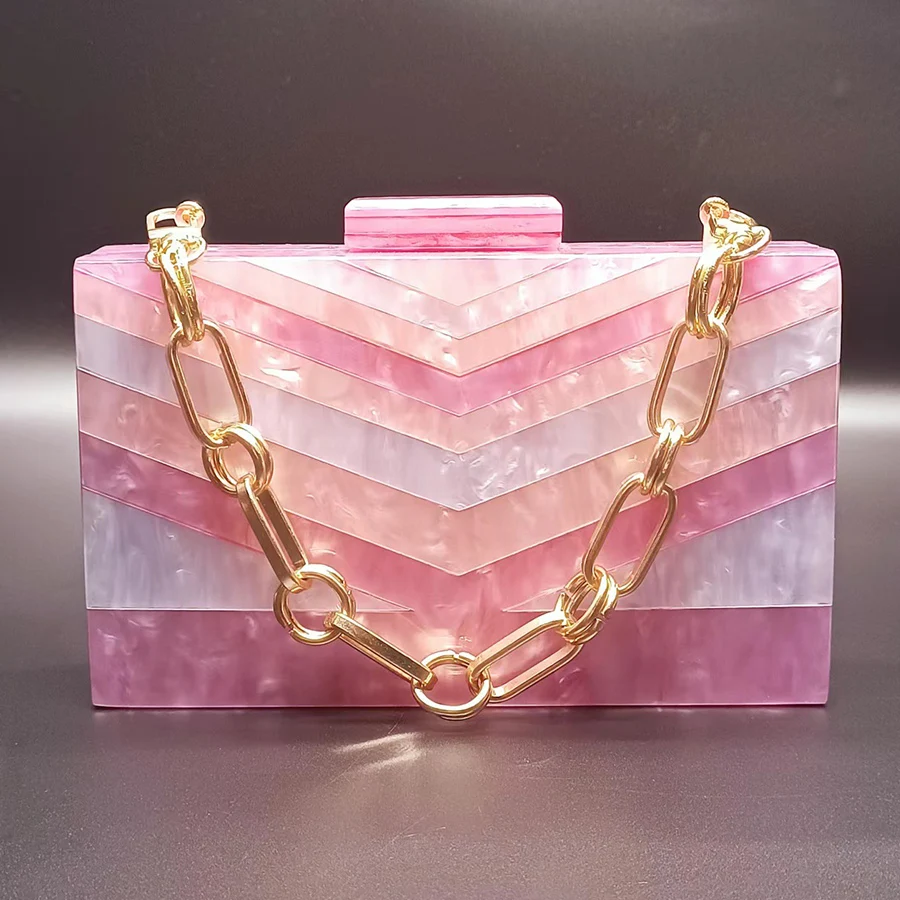 New Luxury Acrylic Evening Bags Chic Clutch Purse Multicolor Patchwork Crossbody Bag Party Women's Wallet Fashion Chain Handbags
New Luxury Acrylic Evening Bags Chic Clutch Purse Multicolor Patchwork Crossbody Bag Party Women's Wallet Fashion Chain Handbags
