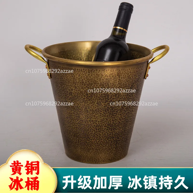 Ice bucket handmade brass insulation bucket Outdoor Ice cubetea
Ice bucket handmade brass insulation bucket Outdoor Ice cubetea