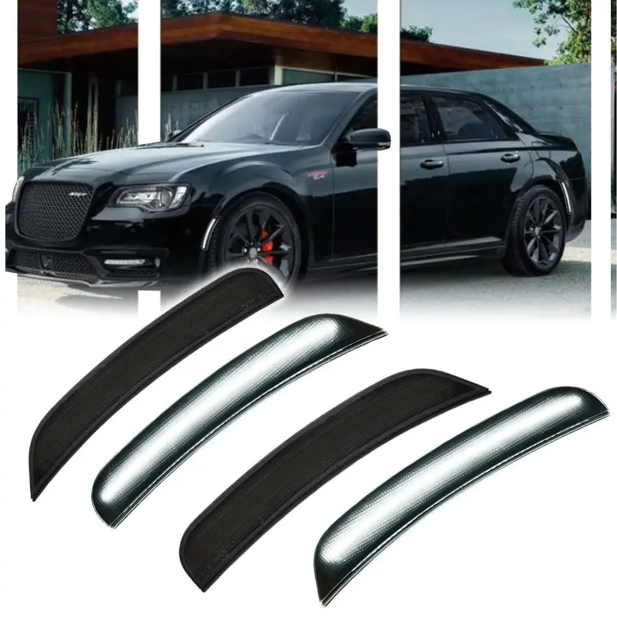 PCS LED Side Marker Light Kits for Chrysler 300 20152024, Full LED Strip White Front Rear Bumper Light, Smoked Lens Fender Sidem
PCS LED Side Marker Light Kits for Chrysler 300 20152024, Full LED Strip White Front Rear Bumper Light, Smoked Lens Fender Sidem